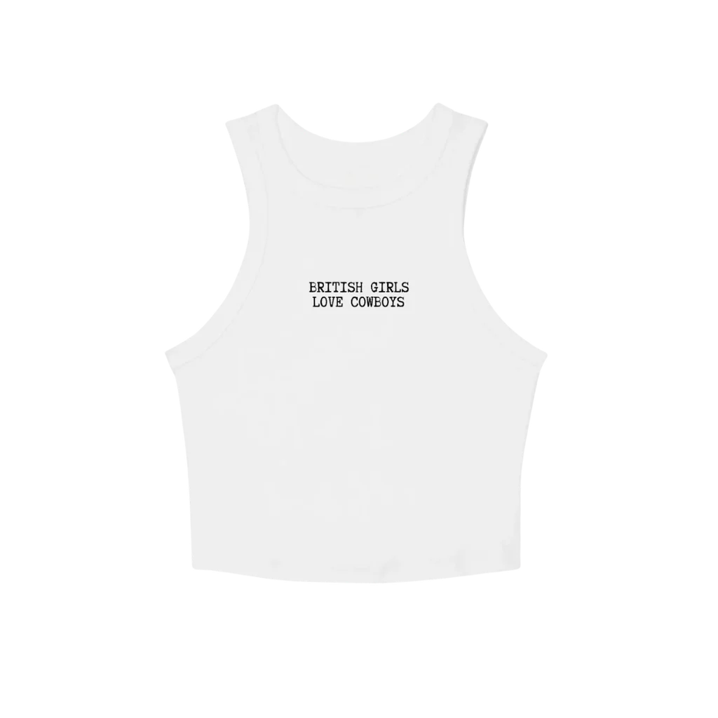 'British Girls Love Cowboys' Vest Top