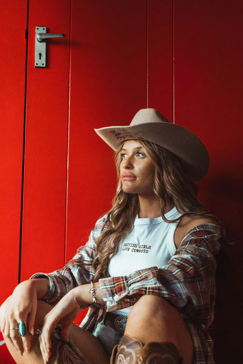 'British Girls Love Cowboys' Vest Top