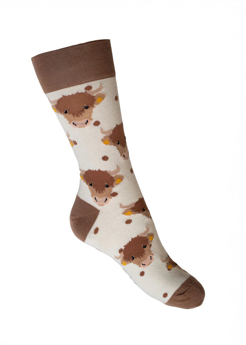 Country Moos Highland Cow Crew Socks