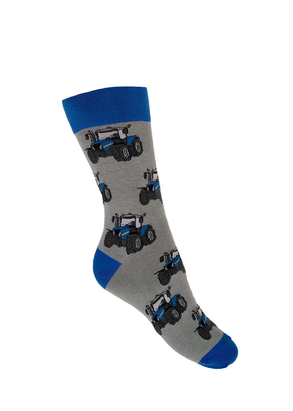 Country Moos Blue Tractor Crew Socks