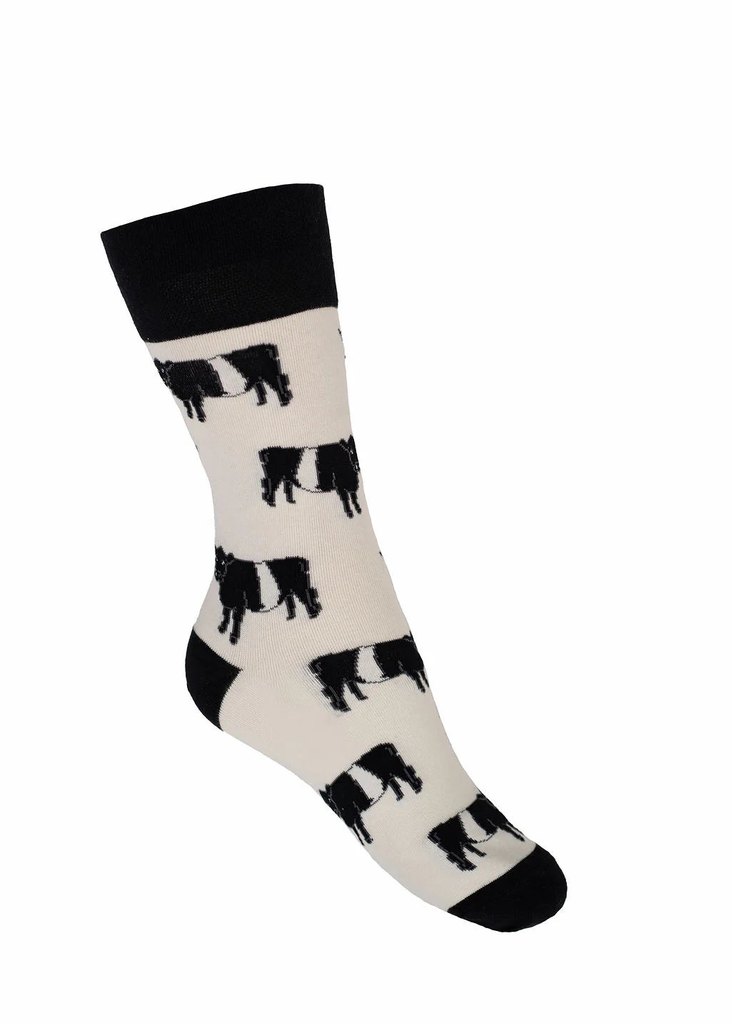 Country Moos Belted Galloway Crew Socks