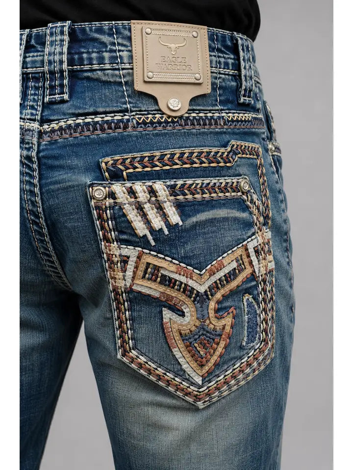 Mens Westfield Eagle Straight Jeans