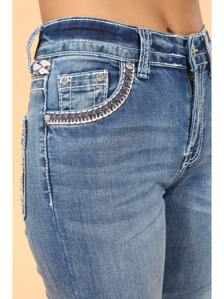 Westfield Eagle Bling Bootcut Jeans