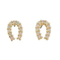 Crystal Horseshoe Earrings